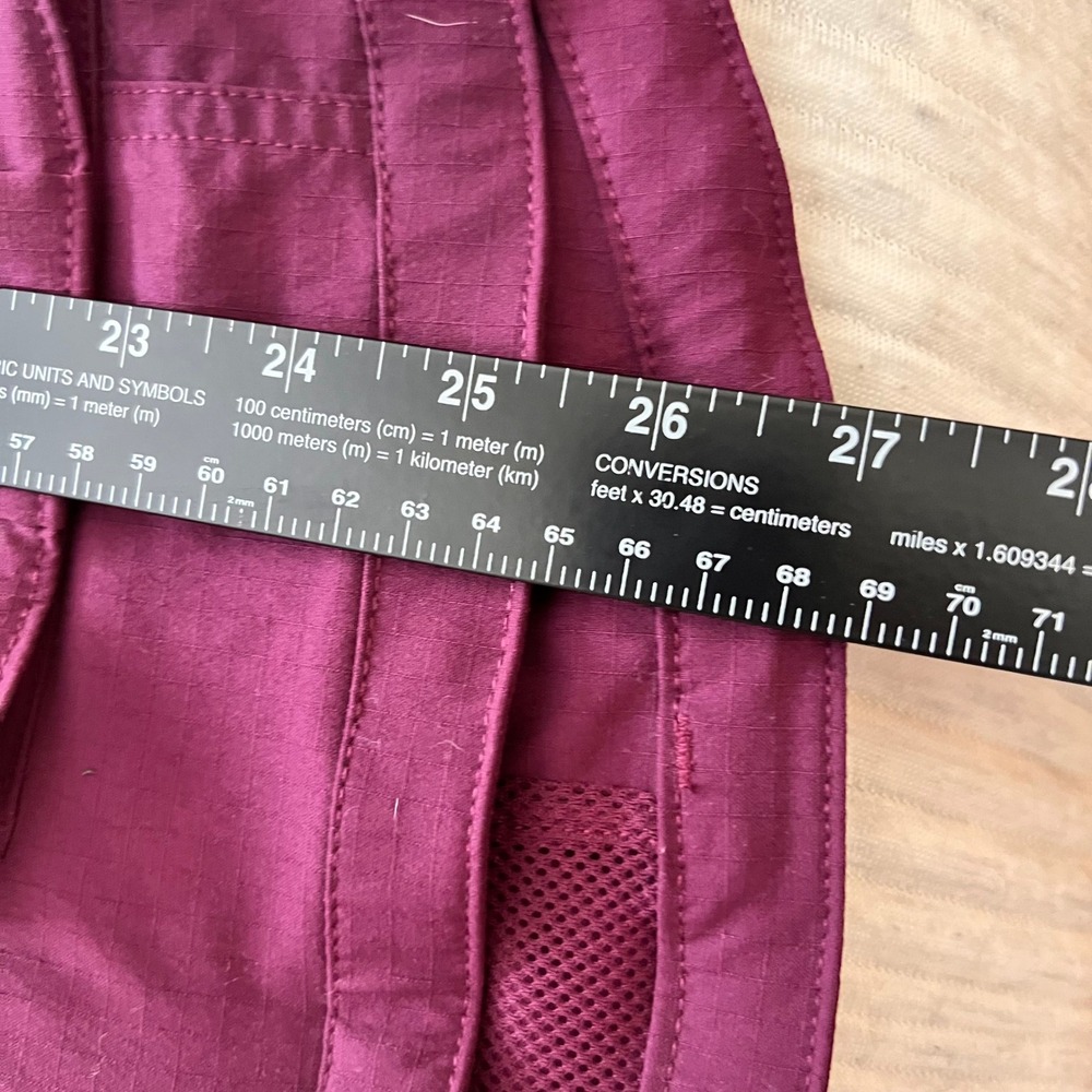 Duluth Trading Co Womens XL Purple Ripstop Utility Fishing Gardening Vest Zip Up - Picture 15 of 15